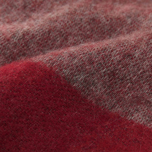 Karby Wool Blanket red & grey, 100% new wool | High quality homewares