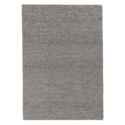Karnu Rug grey melange, 75% wool & 25% cotton | URBANARA wool rugs