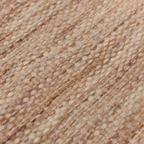 Rug Karo Terracotta & Light grey, 100% Wool | URBANARA Wool Rugs