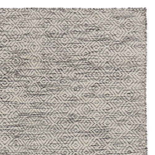 Karwa Wool Rug natural white & black, 100% wool