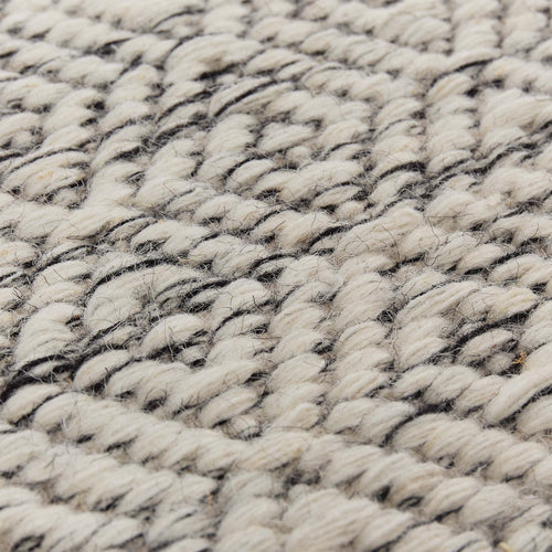 Karwa Wool Rug natural white & black, 100% wool | URBANARA wool rugs