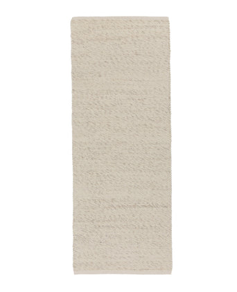 Kesar Runner ivory melange, 60% wool & 15% jute & 25% cotton