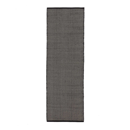 Khara runner in black & natural white | Home & Living inspiration | URBANARA