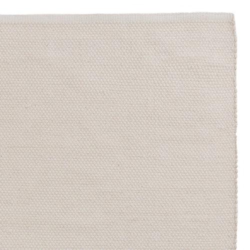 Khara cotton rug natural white, 100% cotton