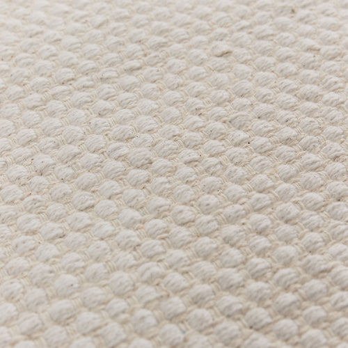 Khara cotton rug natural white, 100% cotton | URBANARA cotton rugs