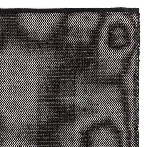 Khara cotton rug black & natural white, 100% cotton