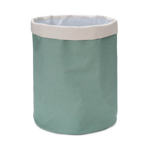 Khuwa Storage green grey & off-white, 100% cotton | URBANARA storage baskets