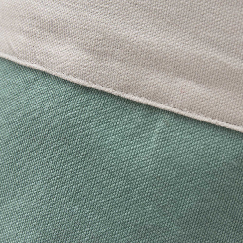 Khuwa Storage green grey & off-white, 100% cotton | URBANARA storage baskets