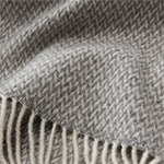 Kinna Merino Blanket [Light grey melange & Natural white]