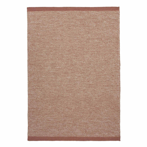 Kolkata Rug [Rosewood & Natural white]