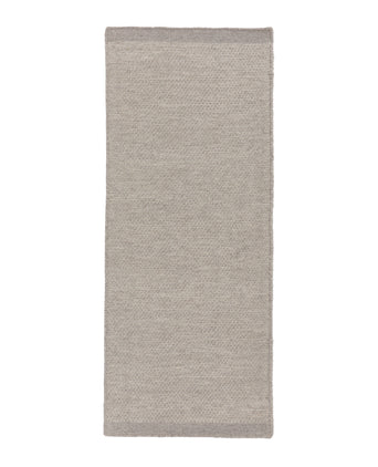 Kolong Wool Runner stone grey melange & off-white, 100% wool