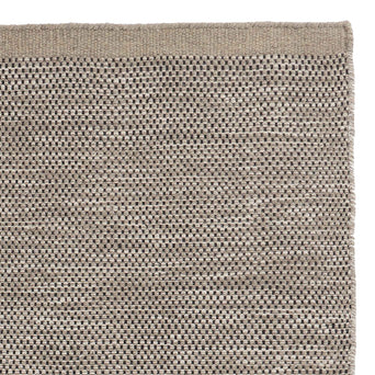 Kolong Wool Runner grey brown melange & black & off-white, 100% wool