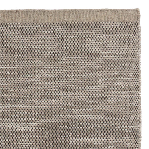 Kolong Wool Runner grey brown melange & black & off-white, 100% wool
