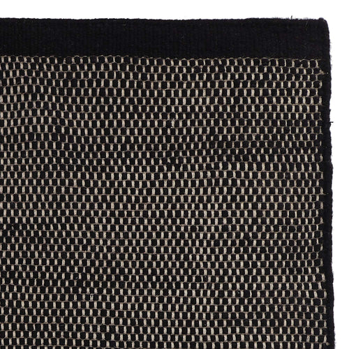 Kolong Rug black & off-white, 100% new wool