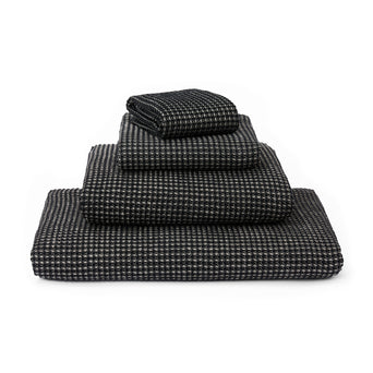 Kotra Towel Collection [Black/Beige]