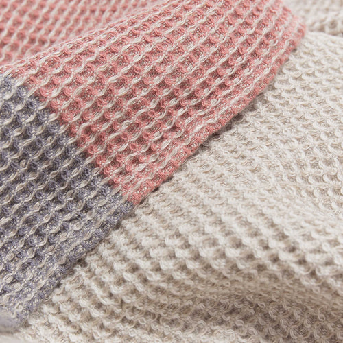 Kotra Towel Collection dusty pink & natural & grey, 50% linen & 50% cotton | Find the perfect linen towels