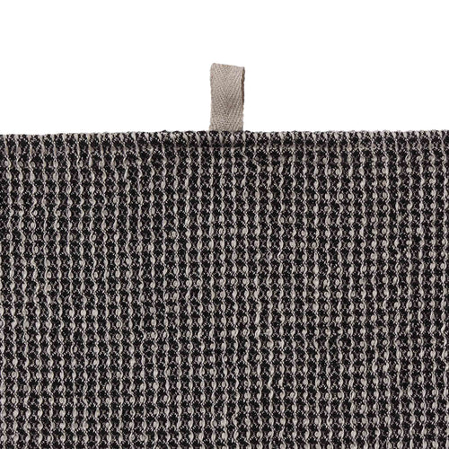 Kotra Tira Tea Towel Set [Grey/Natural/Black]