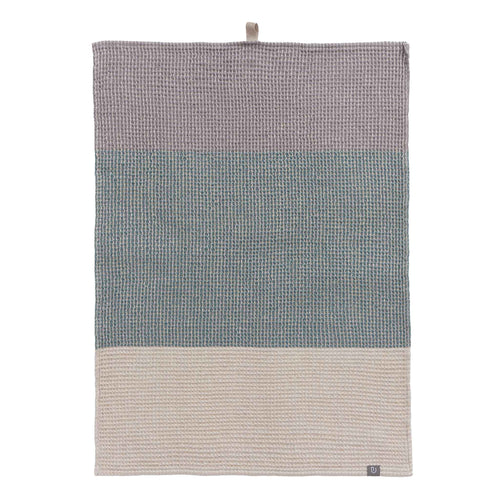 Kotra Tira Tea Towel Set [Grey green/Natural/Grey]