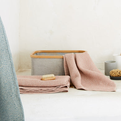Kotra Tea Towel [Dusty pink & Natural]