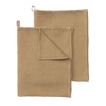 Kotra Tea Towel Set [Bright mustard/Natural]