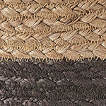 Dasai Basket, Set of 2 natural & charcoal, 100% jute | URBANARA storage baskets