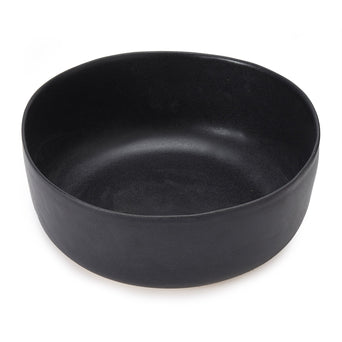 Malhou Salad Bowl black, 100% stoneware