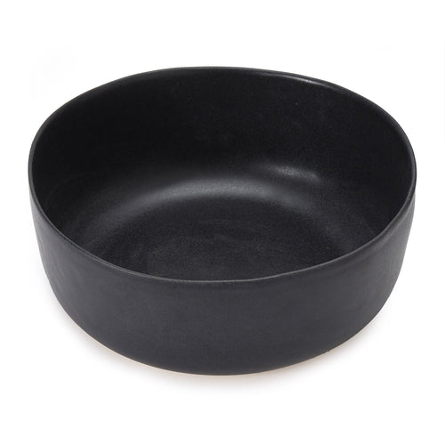 Malhou Salad Bowl black, 100% stoneware