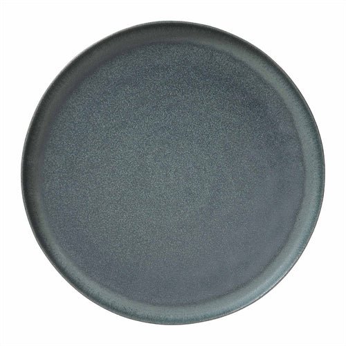 Malhou plate, grey green, 100% stoneware | URBANARA plates & bowls