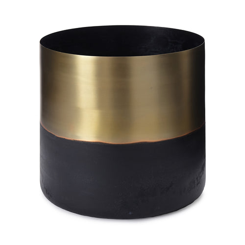 Naruli Planter brass & black, 100% metal