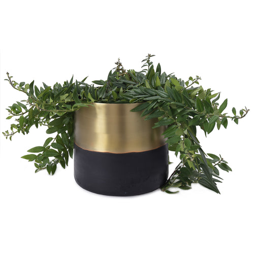Naruli Planter in brass & black | Home & Living inspiration | URBANARA