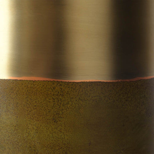 Naruli Planter brass & mustard, 100% metal | URBANARA living accessories