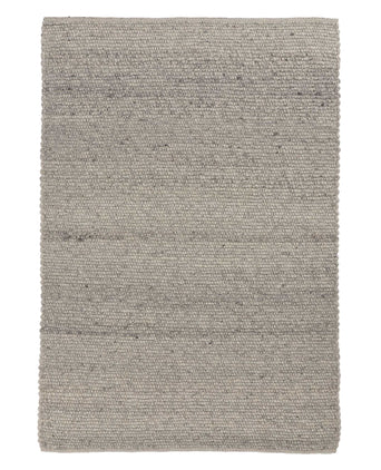 Lanja Wool Rug [Off-White melange/Light grey/Black]