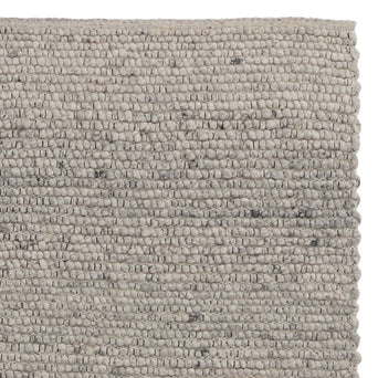 Lanja Wool Rug [Off-White melange/Light grey/Black]