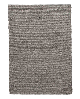 Lanja Wool Rug [Grey melange/Black]