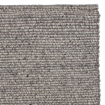 Lanja Wool Rug [Grey melange/Black]