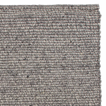Lanja Wool Rug [Grey melange/Black]