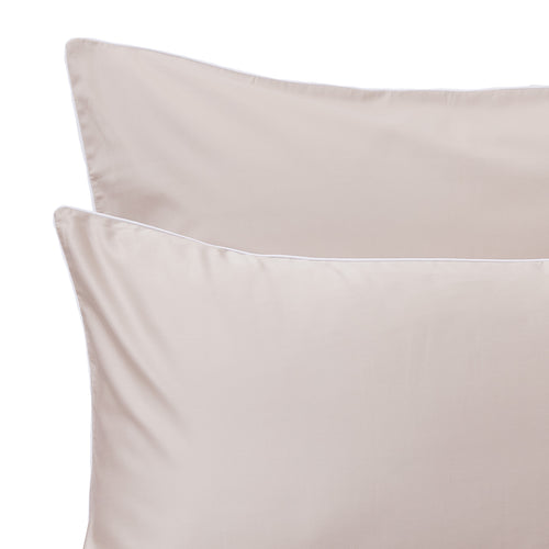 Lanton Sateen Bed Linen [Natural/White]