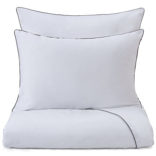 Lanton bed linen white & grey, 100% cotton