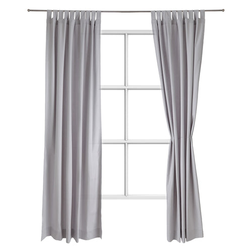 Largo curtain, light grey, 100% cotton