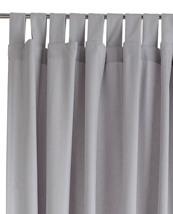 Largo curtain, light grey, 100% cotton