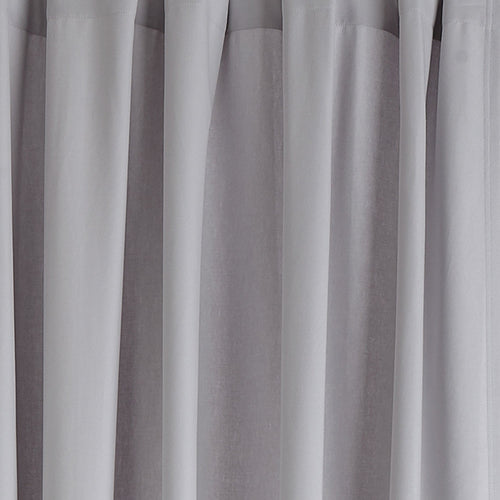 Largo curtain, light grey, 100% cotton | URBANARA curtains