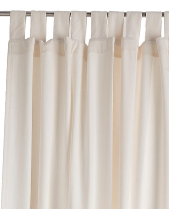 Largo Curtain Set natural white, 100% cotton