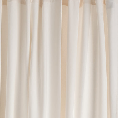 Largo Curtain Set natural white, 100% cotton | High quality homewares