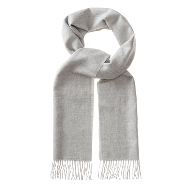 Limon Alpaca Scarf light grey, 100% baby alpaca wool