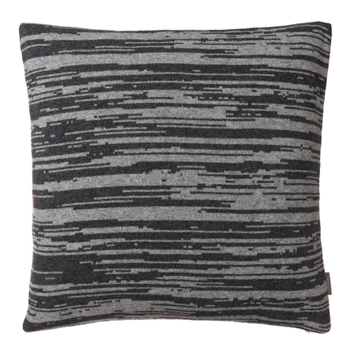 Loule cushion cover, dark grey & grey melange, 80% wool & 20% polyamide