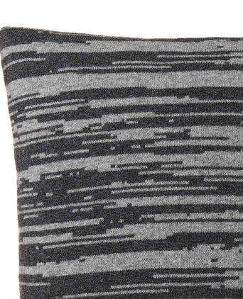 Loule cushion cover, dark grey & grey melange, 80% wool & 20% polyamide