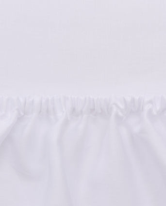 Loura Satin Fitted Sheet [White]