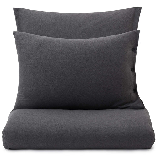 Louredo Jersey Bed Linen [Charcoal melange]