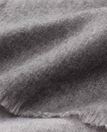 Luan Cashmere Blanket [Light grey melange & Grey]