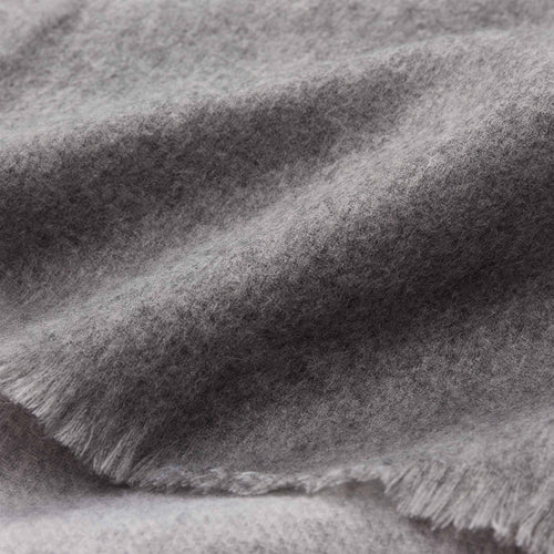 Luan Cashmere Blanket [Light grey melange & Grey]